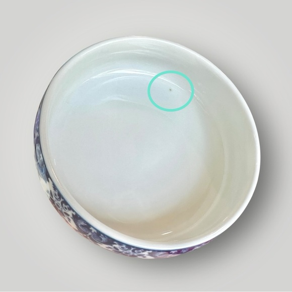 KLM Airlines DELFT Porcelain Blue & White Small 4 In Bowl By Marcel Wanders New - Picture 8 of 13